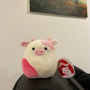 5” Caedyn the Pink Valentines Cow Squishmallow Brand New With Tags